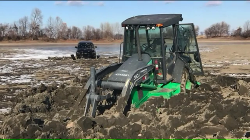 Illinois Geniuses Drive New Truck Onto Frozen Lake, Ruin Everything