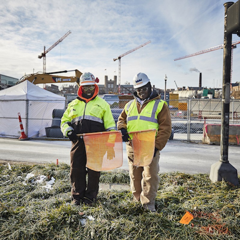 Wash U's 'Gatekeepers' Keep a Construction Zone Smiling