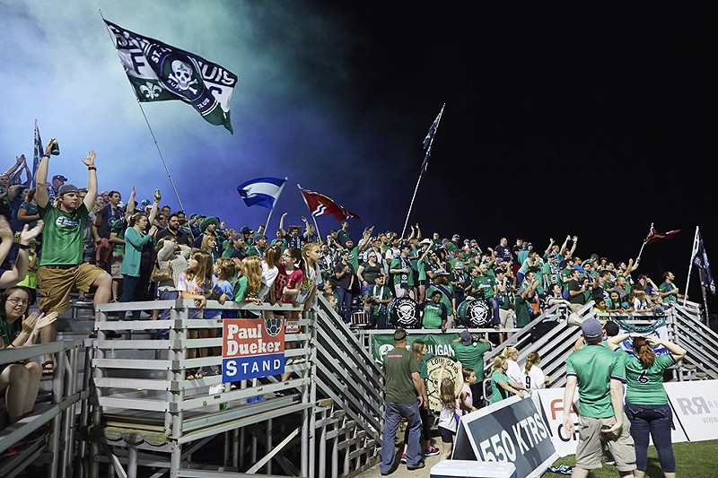 How better to be a fan than to cheer on STL FC? - JASON PATRYLO​