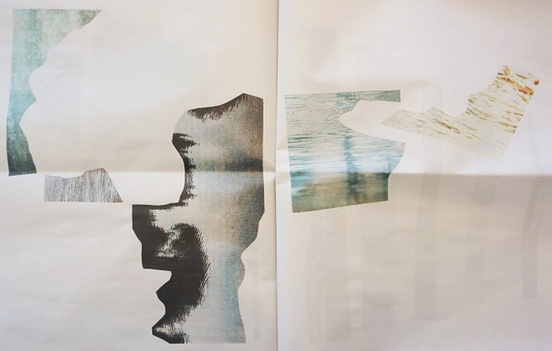 Untitled (water clippings). Digital print on newsprint. 2018 - MEGHAN GRUBB