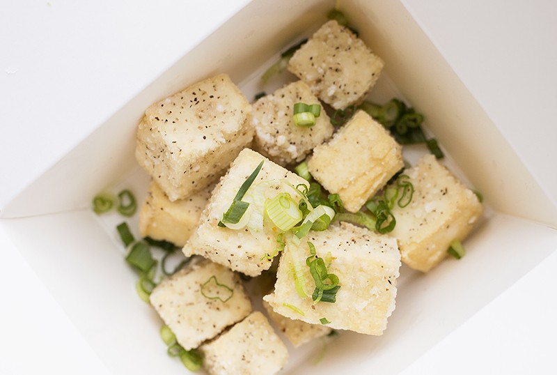 "Tofu nuggs" are a meat-free snack. - MABEL SUEN