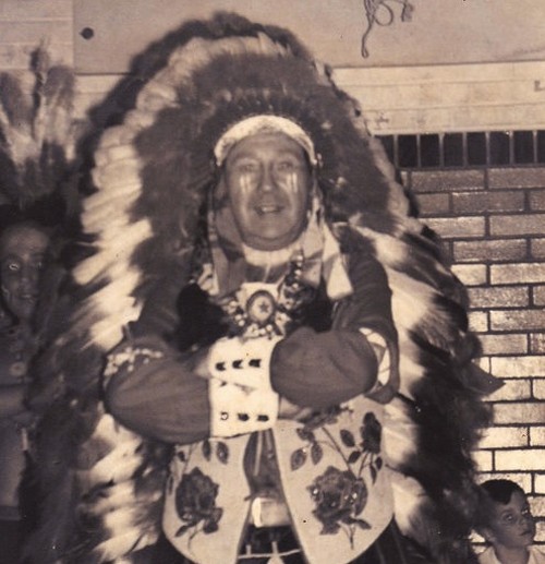 Thomas Airis, wearing a headdress and his favorite beaded vest. Both are still missing. - COURTESY OF KEVIN AIRIS