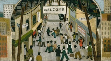 Bronzeville c. 1940, from Important 20th Century African-American Works of Art from the Parkway Collection. - Walter Ellison