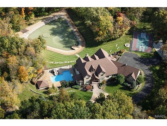 The Wildwood mansion Cardinals manager Mike Matheny built with his wife before selling it to pay off debts. - Photos via Coldwell Banker Gundaker