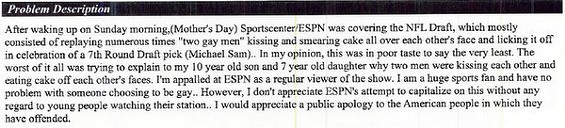 "Totally Disgusting:" 19 FCC Complaints About Michael Sam Kissing His Boyfriend on ESPN