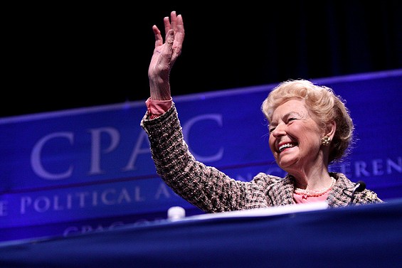 Phyllis Schlafly has her own conspiracy theory about Ebola. - Gage Skidmore via Flickr