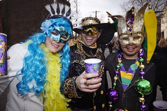 Want to win free tickets to the best tent in St. Louis Mardi Gras? - Photos by Jon Gitchoff and Steve Truesdell