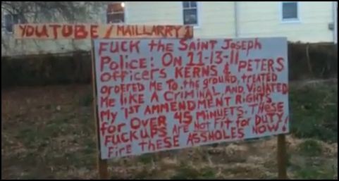 St. Joseph Man Really Unhappy with Police