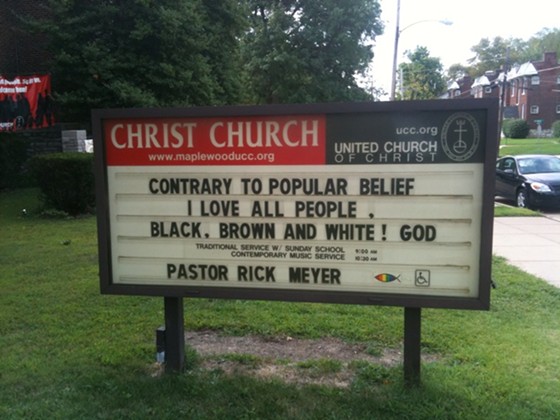 God Loves People of All Hues, Church Sign Confirms