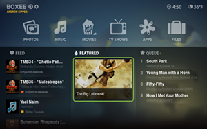 Screenshot of the new Boxee Beta (click for larger view)