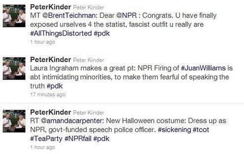 Lt. Gov. Peter Kinder Turns Tables on Charges vs. Tea Party, True Racist Outfit is NPR