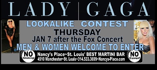 Goo-Goo For Gaga? Lady Gaga Lookalike Contest at Nancy's Place Thursday Night