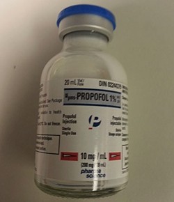 Propofol is out and Penobarbital is in. - JohnOyston
