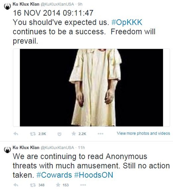 KKK Hacked: Anonymous Targets Hate Group For Ferguson Threats