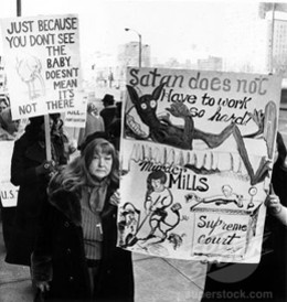 Protesters in downtown St. Louis in the late 1970s.