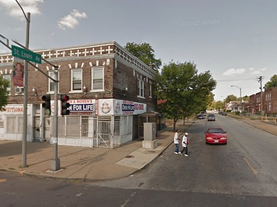 St. Louis Avenue and Union Boulevard where the shooting allegedly took place. - via Google Maps