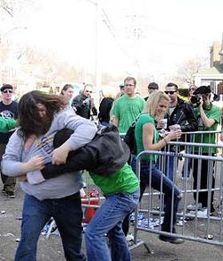 A drunken Irish jig or a street brawl? Who's to say?