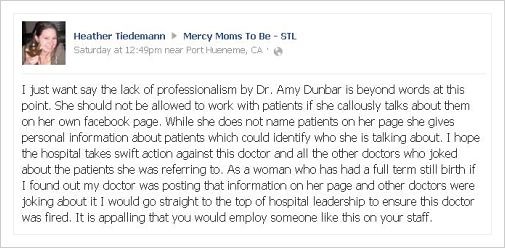 Amy Dunbar: Tardiness-Hating OB/GYN Now Most Reviled St. Louisan on Facebook