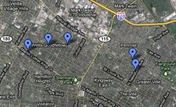 All five shootings occurred within about a mile of each other.