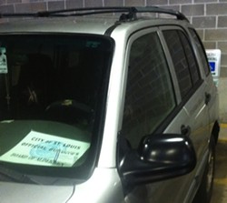 City alderman's car parked in a handicapped spot. - PROVIDED TO DAILY RFT