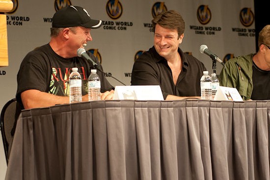 When Adam Baldwin and Nathan Fillion are together, we're in our happy place. - JON GITCHOFF