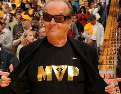 Even thought Jack is wearing this shirt for Kobe, it's still pretty cool. I bet he's a Pujols fan anyway.