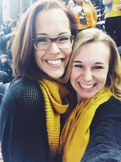 Kelaney Lakers and Alix Carruth, the sophomores who organized Mizzou's counterprotest. - ALIX CARRUTH
