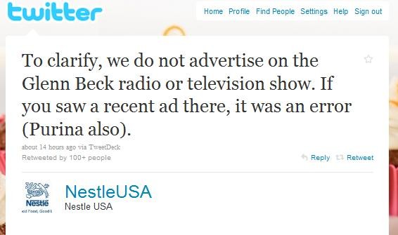 St. Louis-Based Nestle Purina Latest Company to Pull Ads from Glenn Beck