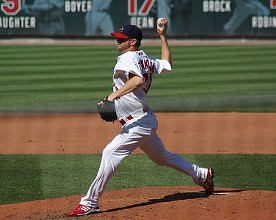 Ryan Franklin in 2008, his first season closing for the Cards. - commons.wikimedia.org