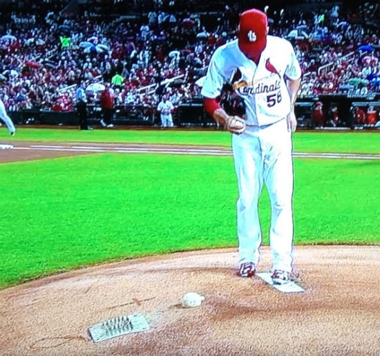 Cardinals: Why Are There Christian Symbols On The Field At Busch Stadium? (PHOTOS)