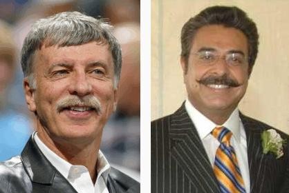 Stan Kroenke boasts that There Will Be Blood 'stache suggesting a shrewd business tycoon who you do not want to fuck over -- if you know what's good for you. Khan, meanwhile, sports a dashing, almost regal, mustache suggesting a fun-loving man who knows how play and work hard.