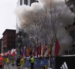 Footage from the explosion yesterday. - via YouTube