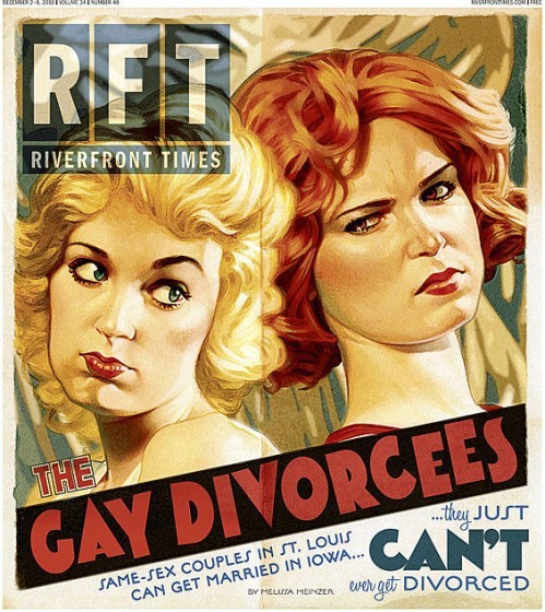 Tom Carlson was honored for his work on "Gay Divorcees," along with two other RFT covers.