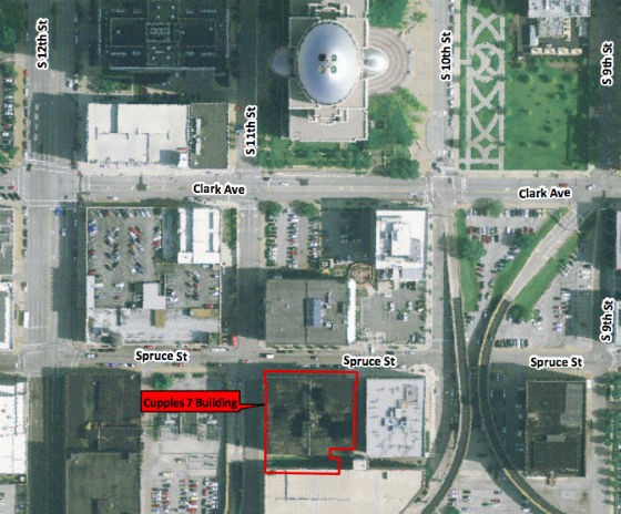 Site map from city's RFP. - via stlouis-mo.gov