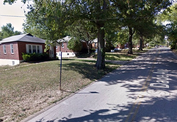 Officers moved into this neighborhood with a tactical team. - Google Street View