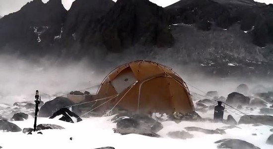 Andersen's one-bedroom science tent in Antarctica. - Dale Andersen