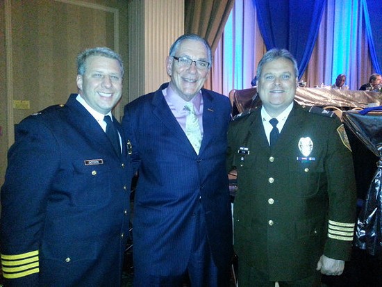 Chief Tim Fitch, right. - via Twitter / @ChiefTimFitch