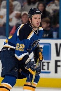 Danton playing for the 2003-2004 St. Louis Blues.