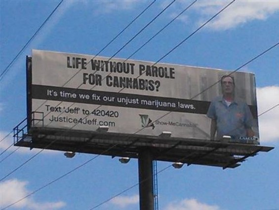 The fundraiser hopes to create more ads like this. - Show-Me Cannabis
