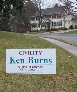 Ken "Civility" Burns wins a spot on the Webster Groves City Council