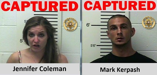 Jennifer Coleman and Mark Kerpash. - Lincoln County Sheriff