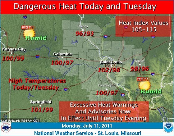 It's Effing Hot in St. Louis, National Weather Service Confirms