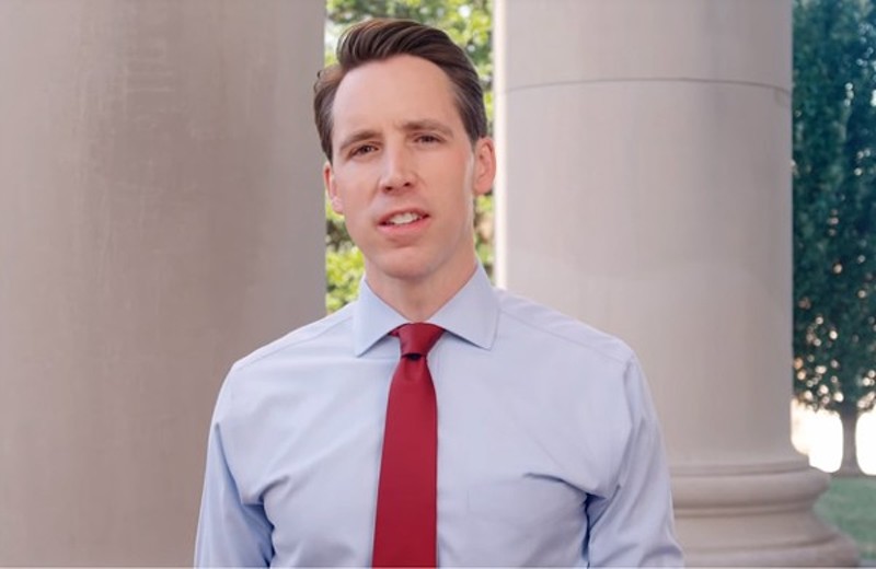 Josh Hawley's supporters now include a controversial political action committee based in North Carolina. - SCREENSHOT VIA YOUTUBE