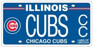 Cubs License Plates Go On Sale Today -- In Illinois Only, Alas