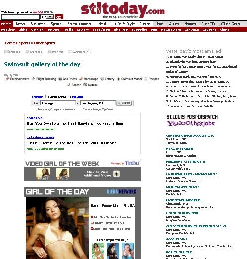 StlToday.com Peddles Pussy with "Swimsuit Gallery"; Just Don't Call it That!