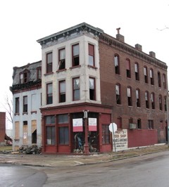 Brick thieves, then the wrecking ball: The old corner grocery at 2858 St. Louis Avenue is no longer.