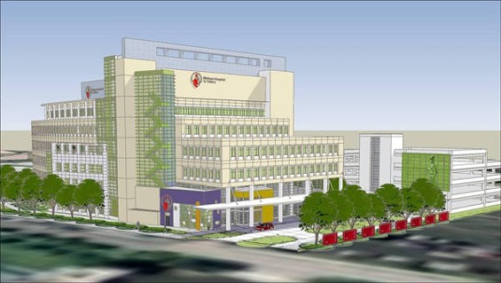 An artist rendering of the new Shriner's Hospital for Children, if it ever gets constructed. - IMAGE SOURCE