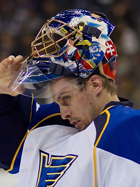 Jaroslav Halak, for good or ill, will have the biggest hand in determining the fate of the Blues' season. - commons.wikimedia.org