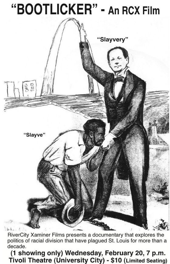 Francis Slay v. Lewis Reed: Slavery Image on "Bootlicker" Film Flyer Sparks Controversy