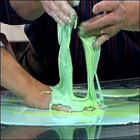 Oobleck in action. - image via